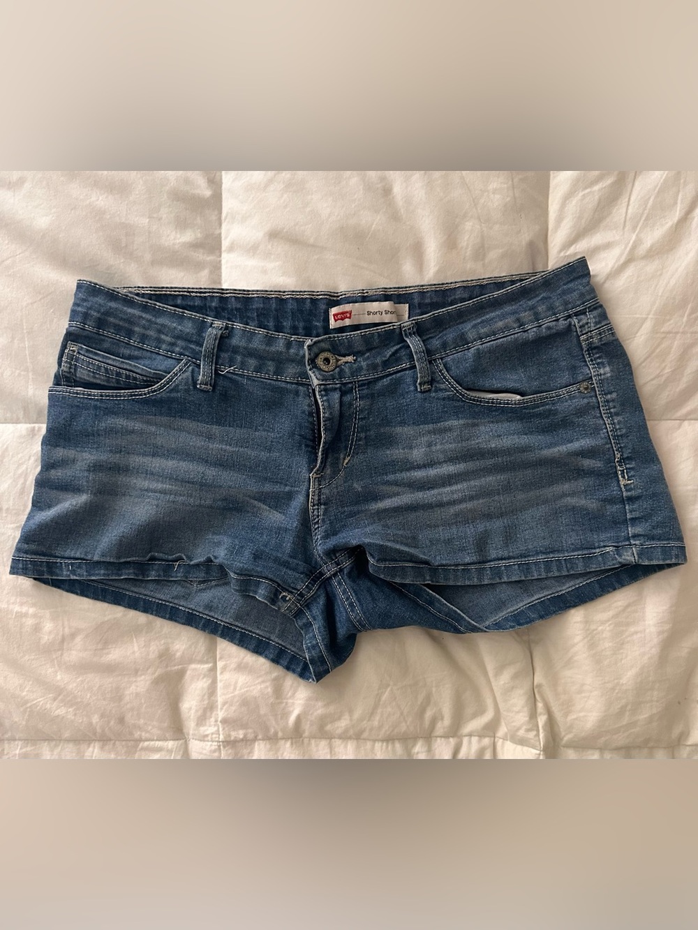 Levi's Blue Denim Women's Shortie Shorts